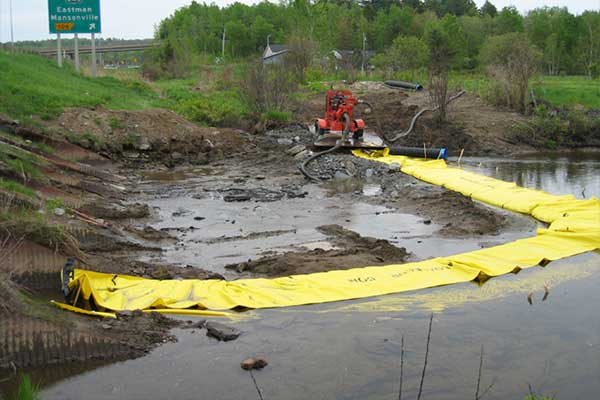 batardeau-rivière-buse-parallele Kistdam mondstuk in rivier vervangen