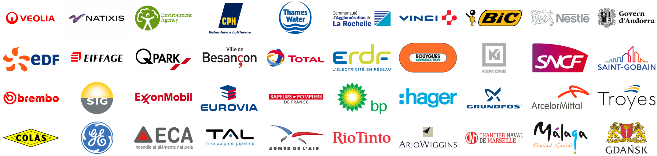 logos-references-accueil Les références clients de MegaSecur.Europe. Technologie Water-Gate© plébiscitée